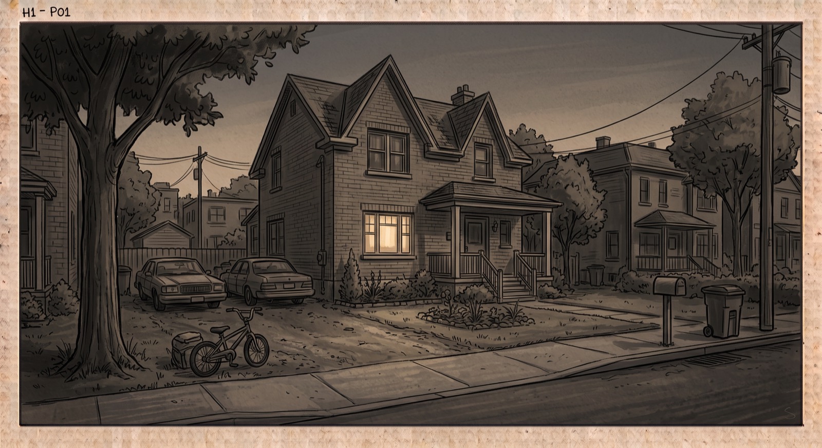 Storyboard histoire 3, plan 01