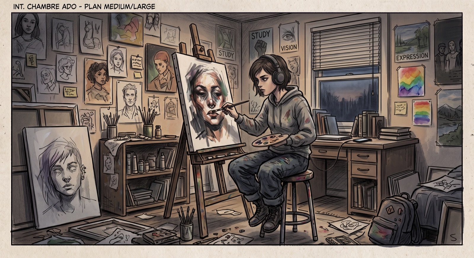 Storyboard histoire 3, plan 02
