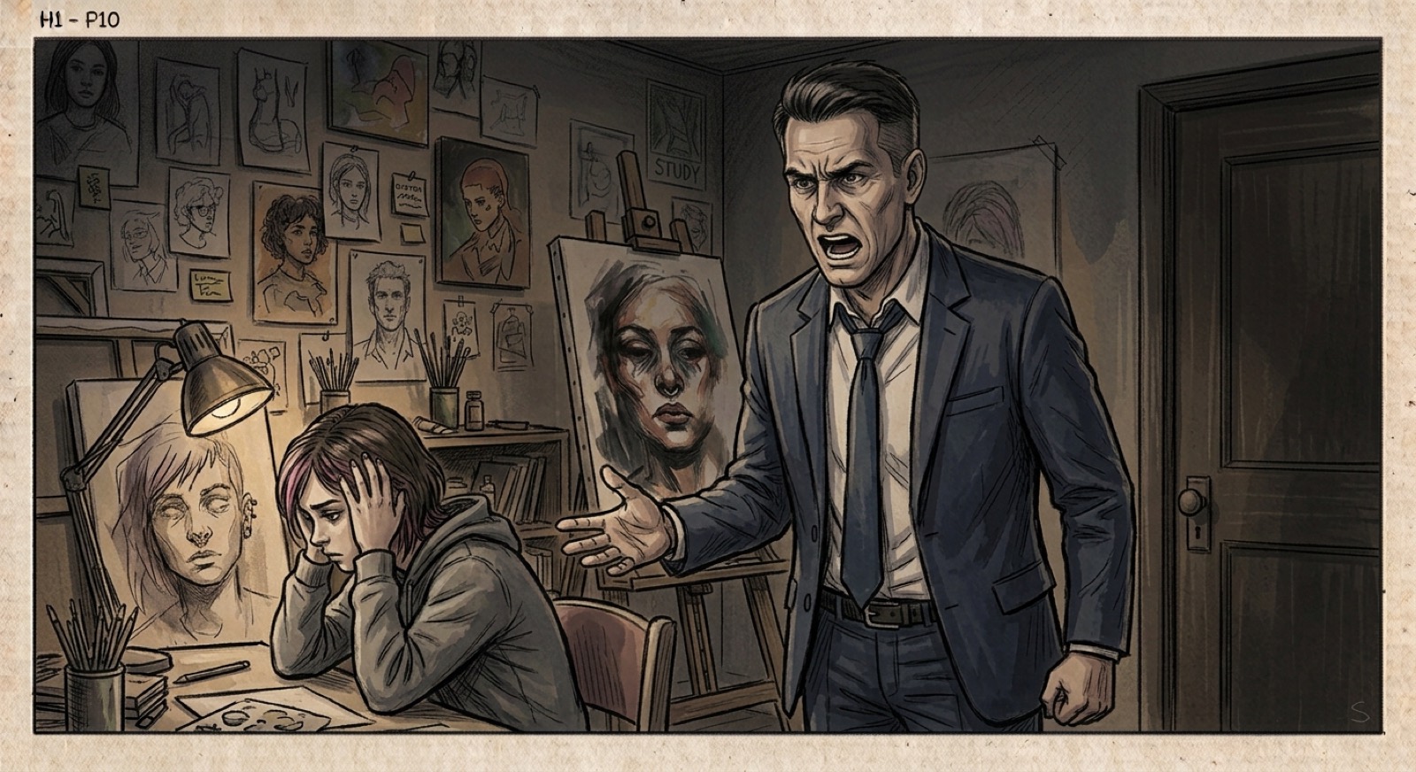 Storyboard histoire 3, plan 10