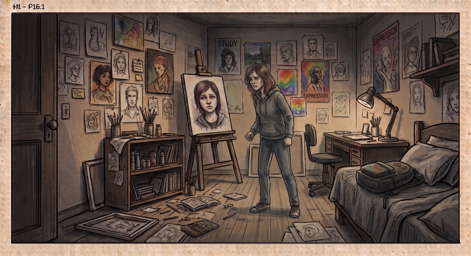 Storyboard histoire 3, plan 16