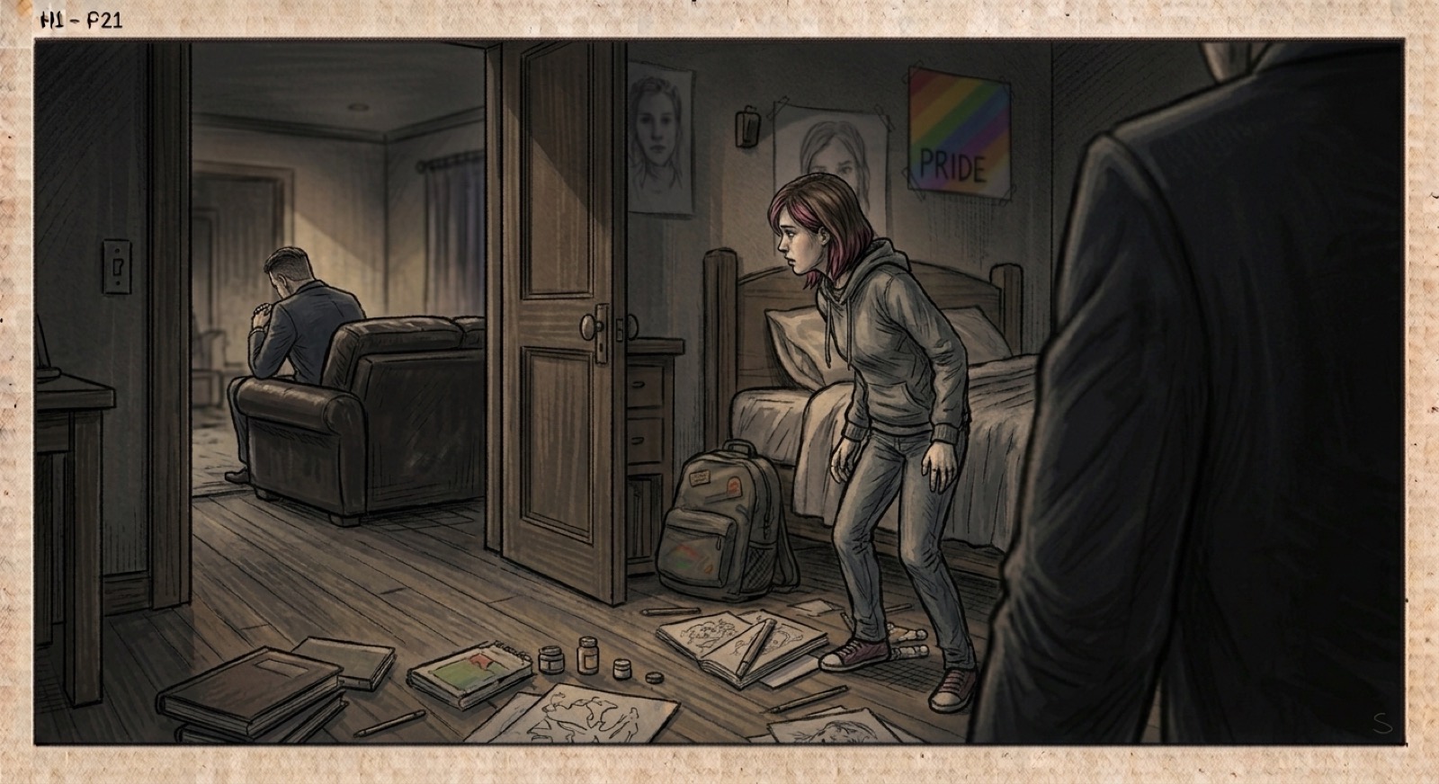 Storyboard histoire 3, plan 21